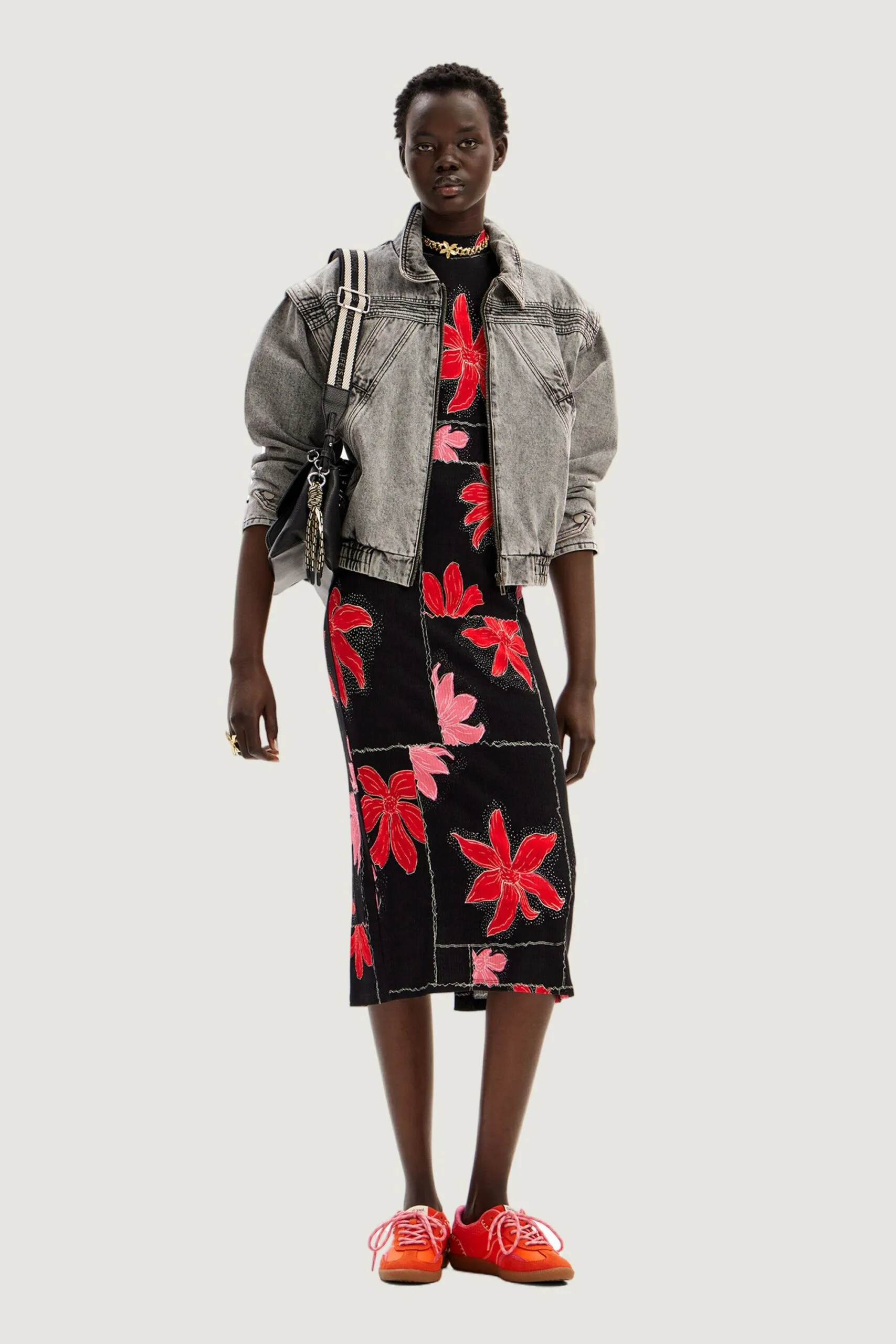 Vestito lungo Desigual QUEBEC Rosso