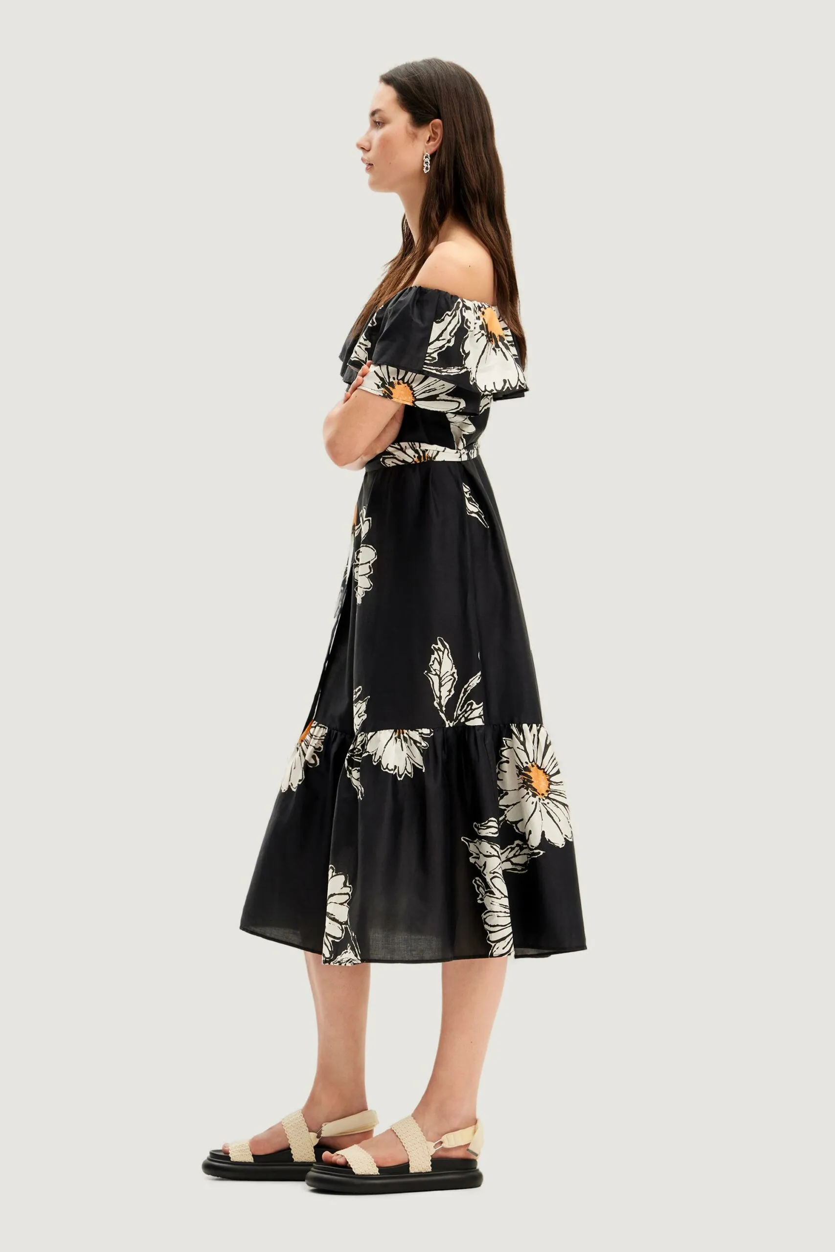 Vestito midi Desigual GEORGEO Nero