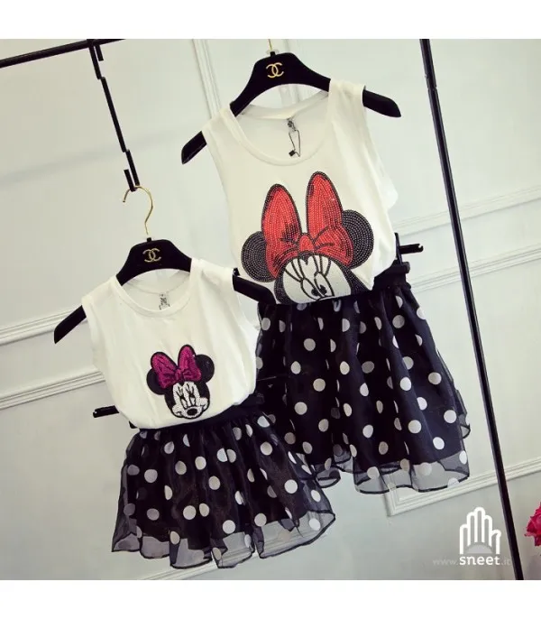 Vestito Minnie Pois Figlia