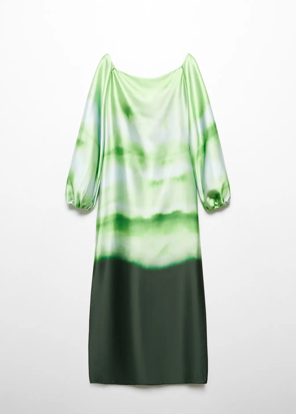Vestito sfumato off-shoulder