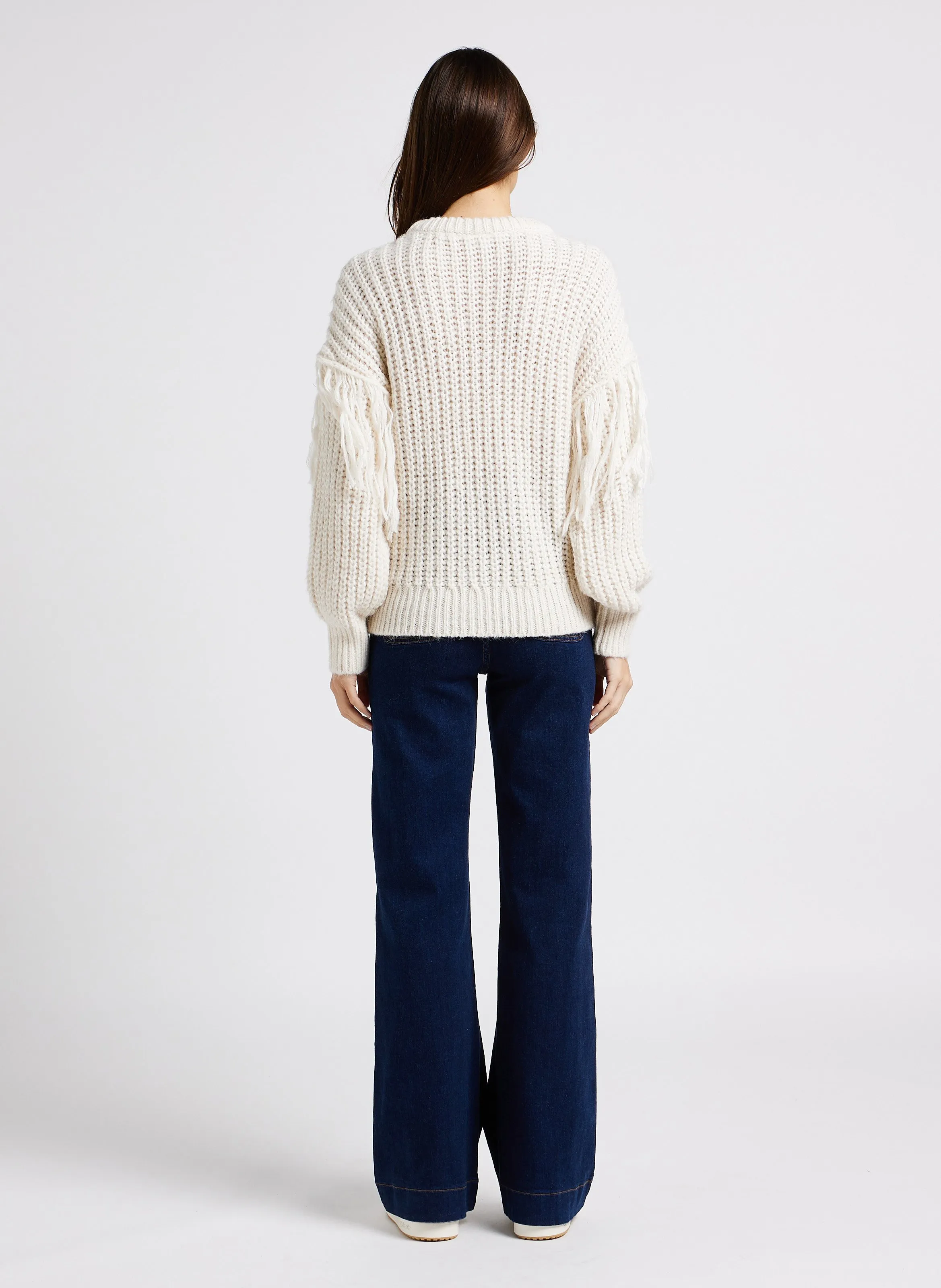  VILA   AKSINA - Maglione scollo tondo in maglia | Bianco