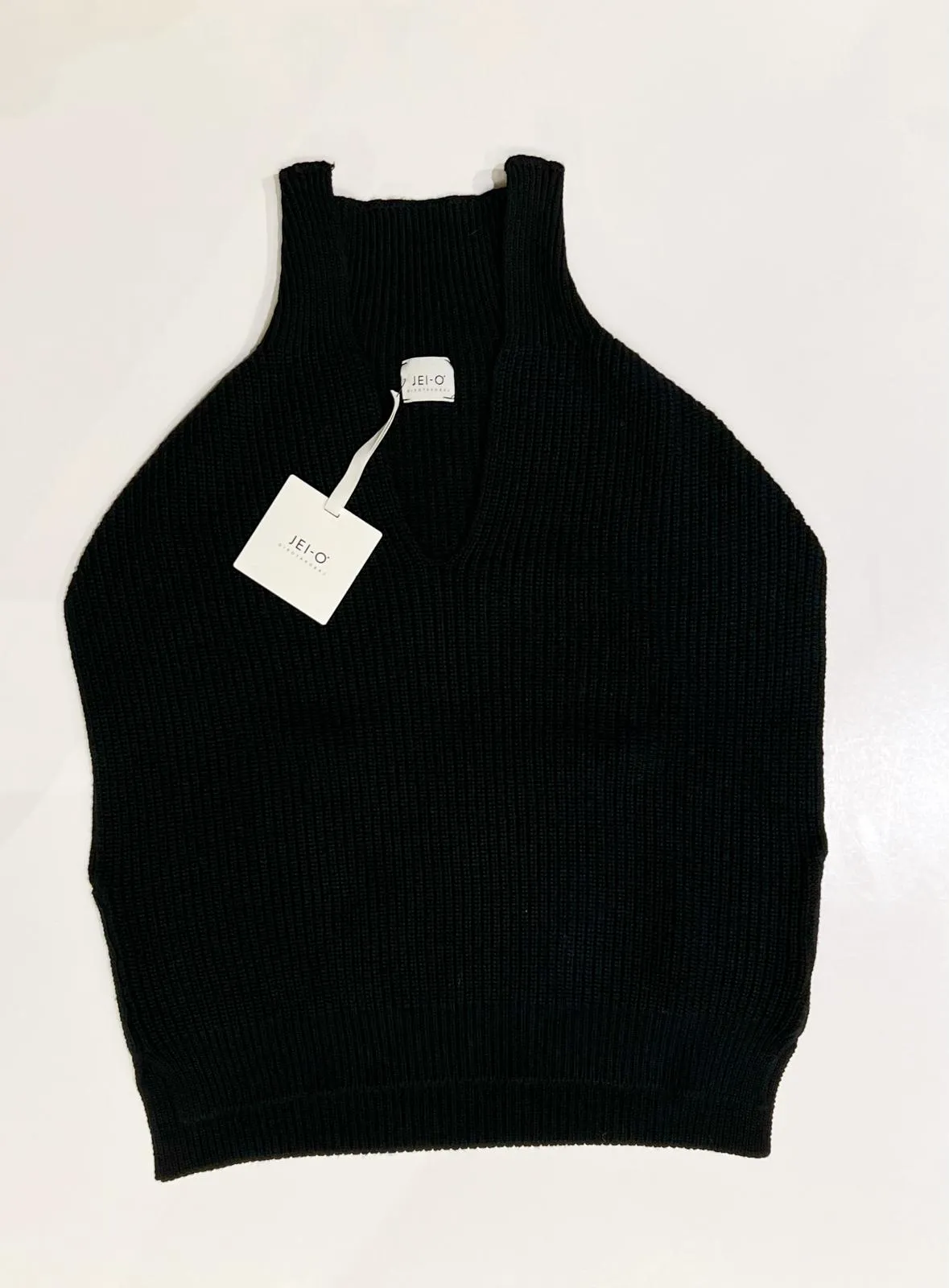 W2-3906 Gilet Polo Nero  