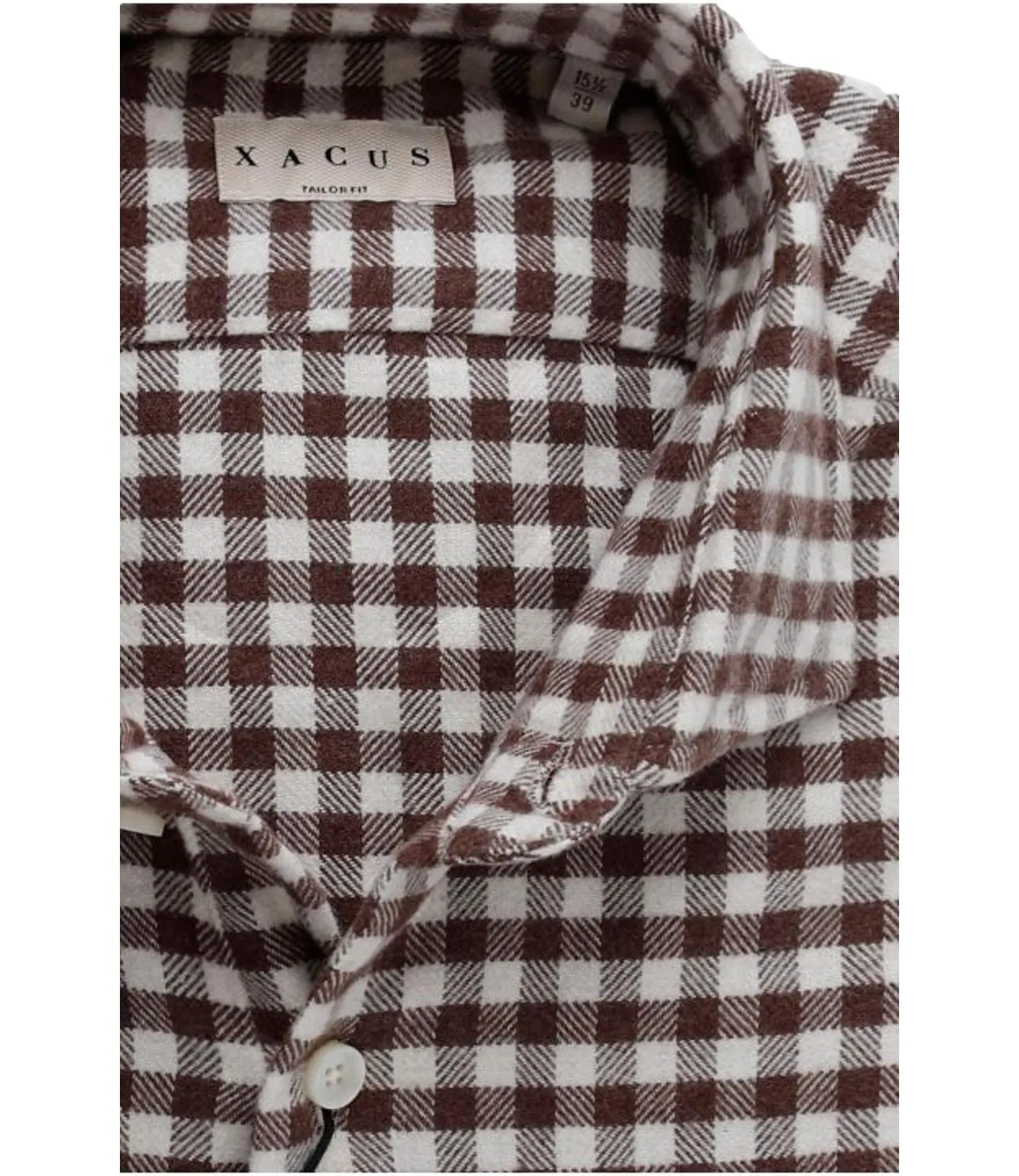 XACUS Camicia Quadri b.co/marrone Uomo