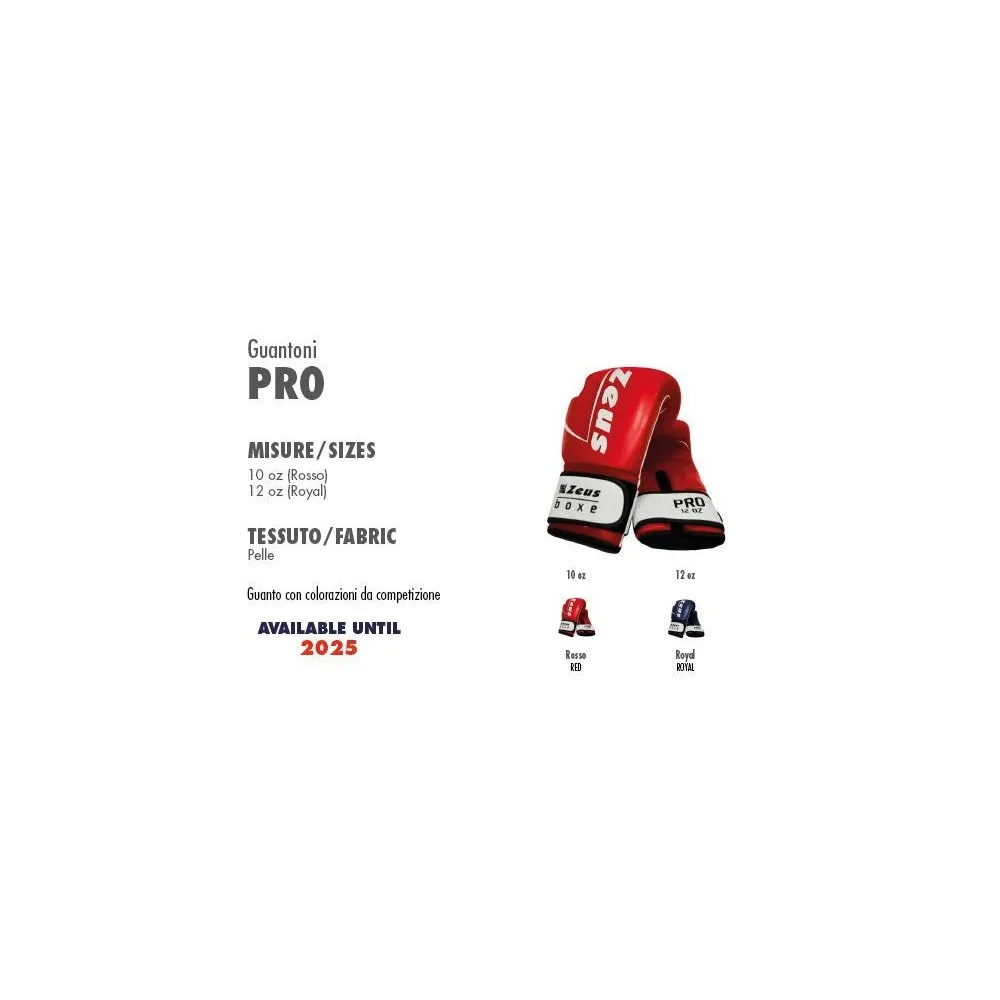 ZEUS - BOXE - GUANTONI PRO