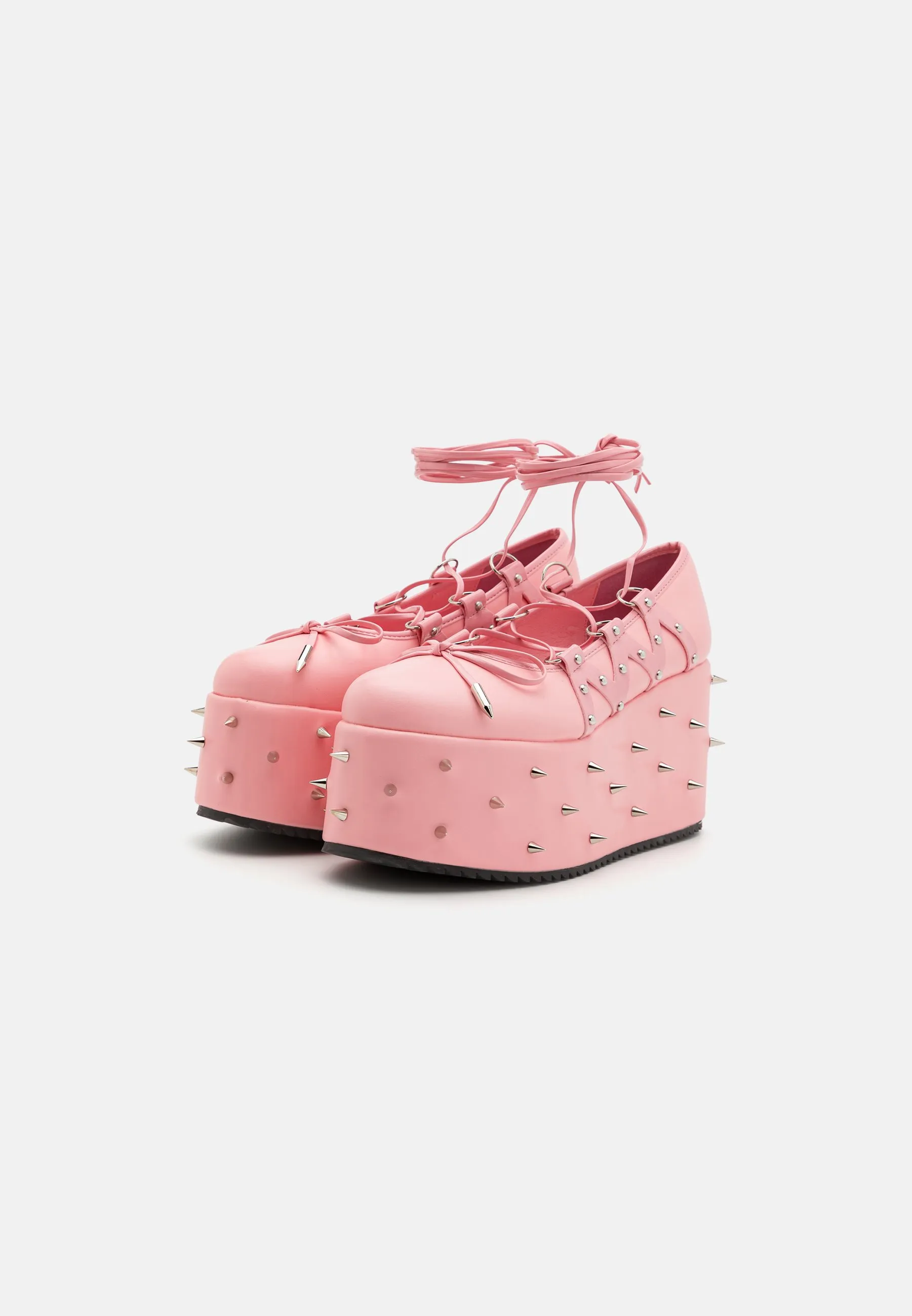 ZORINA LACE UP PLATFORM BALLET SHOES - Decolleté