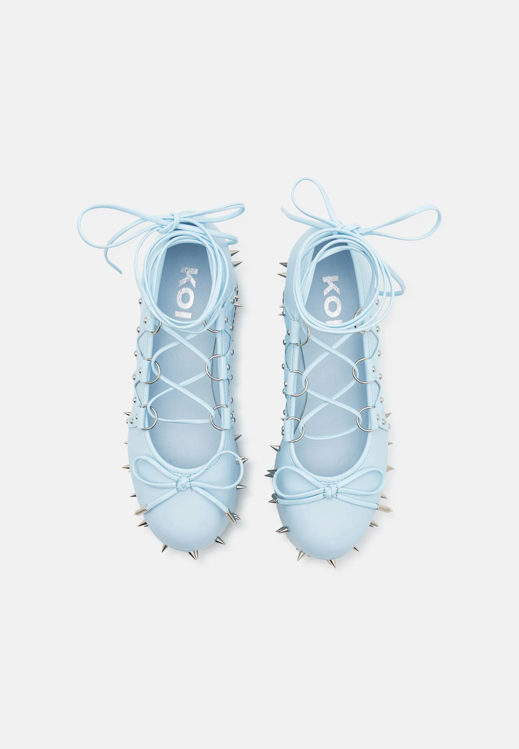ZORINA LACE UP PLATFORM BALLET SHOES  - Francesine